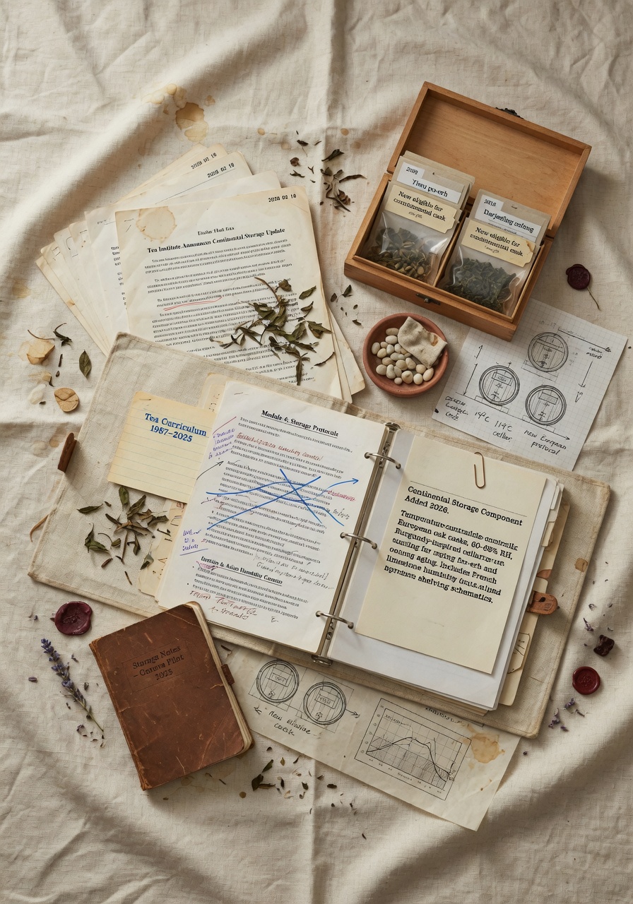 Aged-tea curriculum update — adding continental storage component